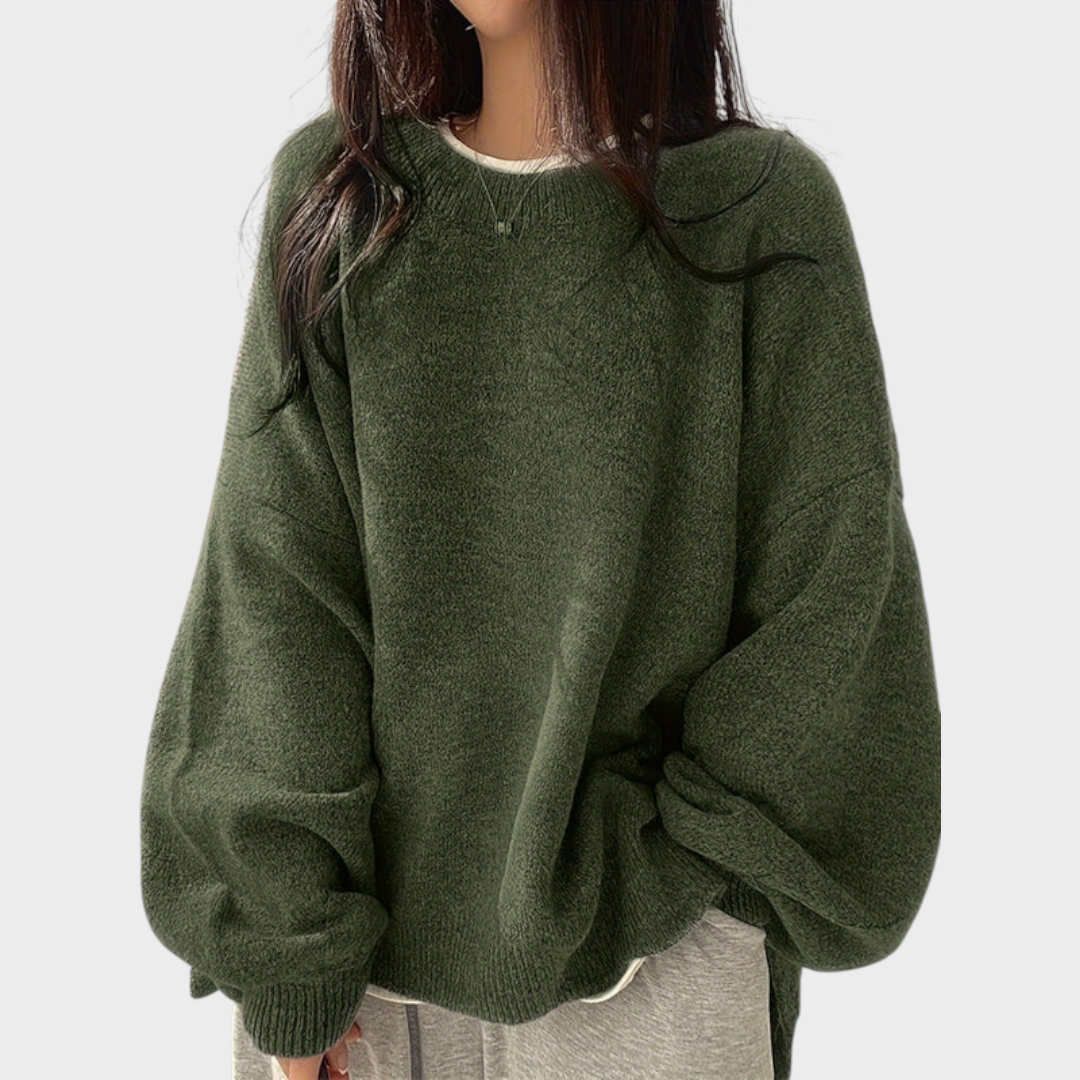 Zaneya | Crew Neck Long Sleeve Sweater