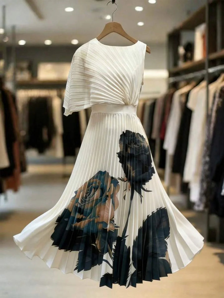 Celeste | Pleated Midi Dress