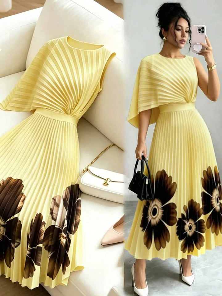 Celeste | Pleated Midi Dress