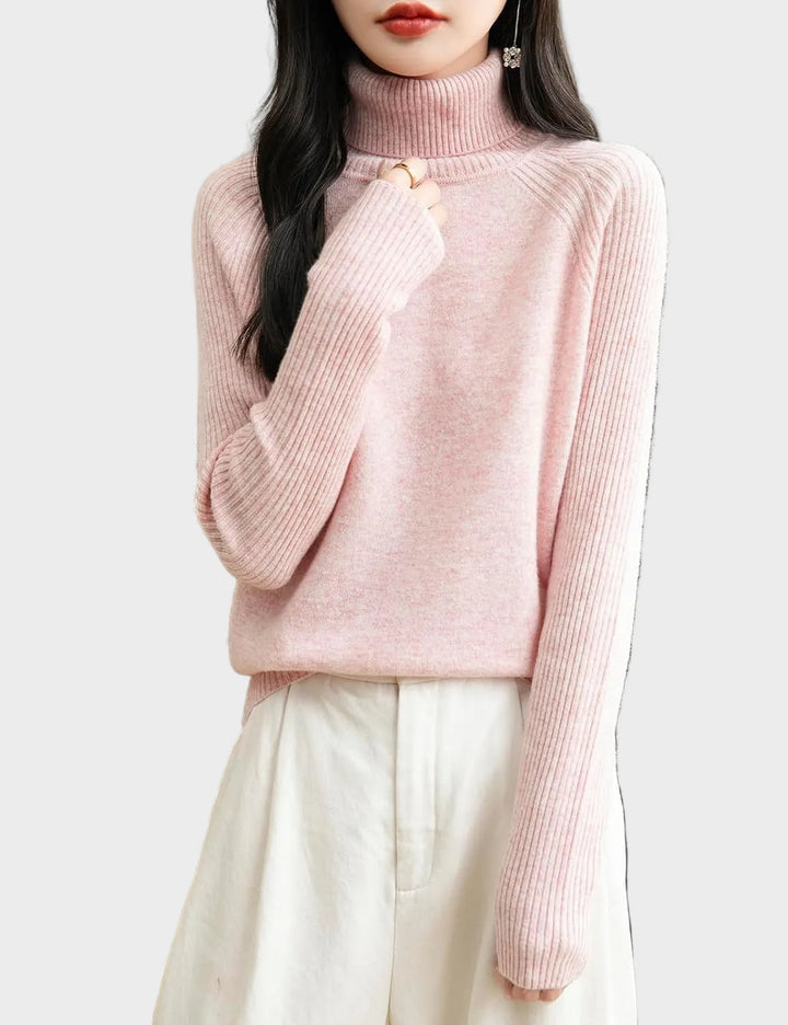 Fritz | 100% Merino Wool Raglan Turtleneck Sweater