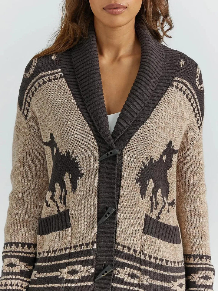 Ilana | Western Style Shawl Collar Cardigan