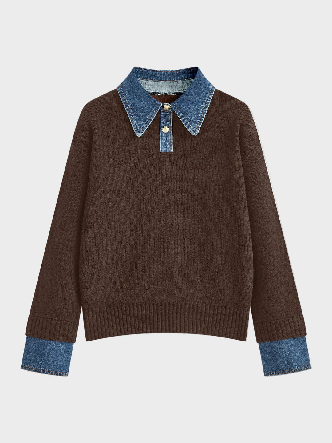 Tiffany | 2 in 1 Panel Lapel Sweater