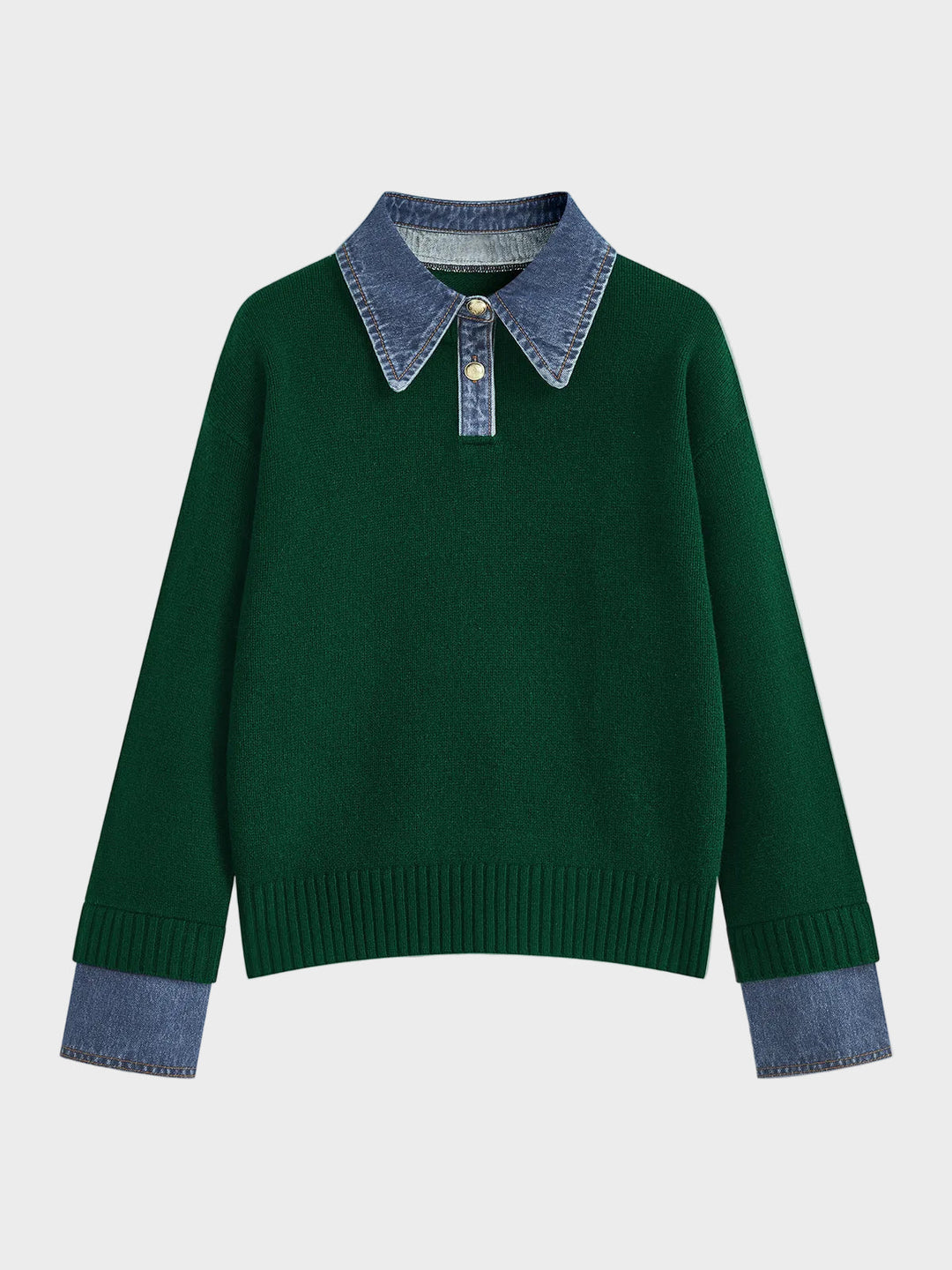 Tiffany | 2 in 1 Panel Lapel Sweater