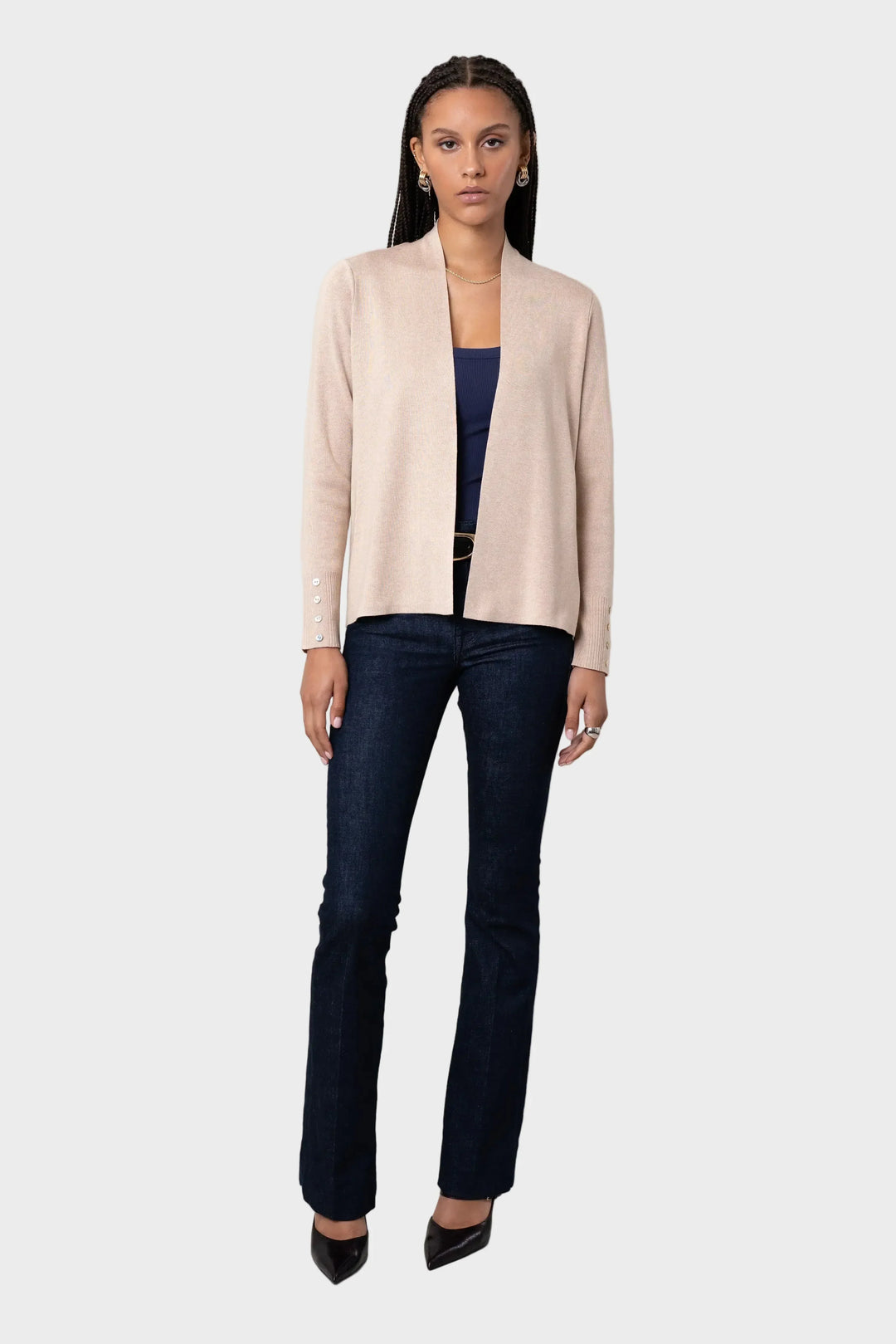 Lilo - Lightweight cardigan with buttons on the cuffs