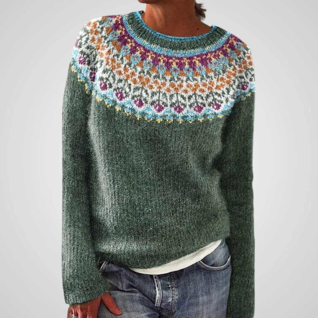 Rachel | Elegant Embossed Sweater