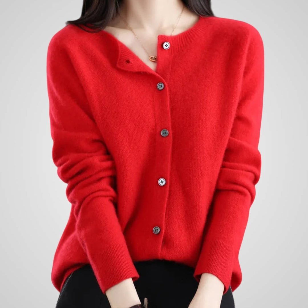 Reva | Pure Wool & Cashmere Cardigan Sweater