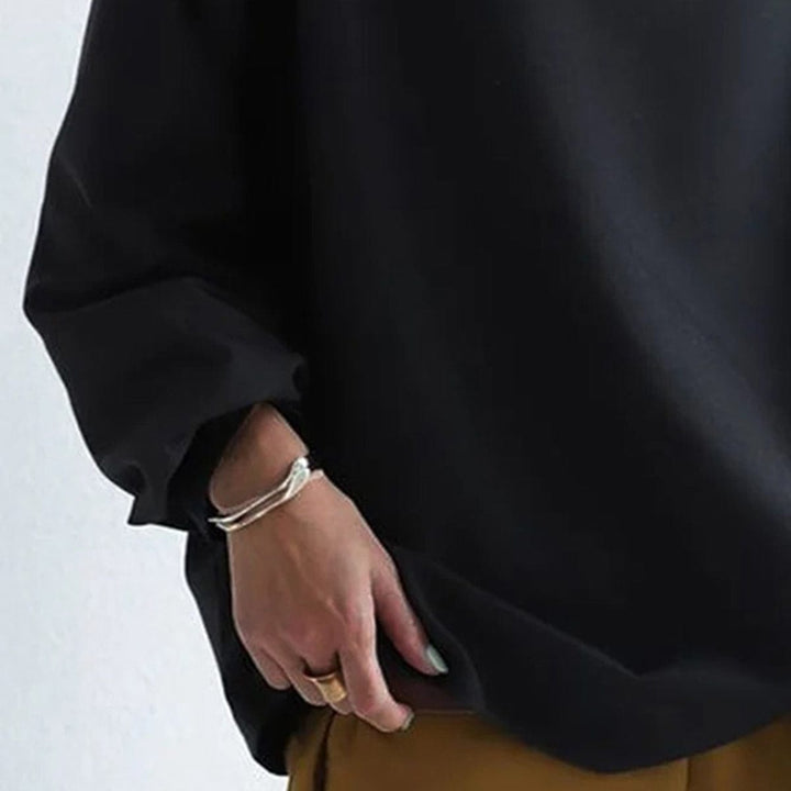Elly | Knitted Top with High Neckline and Soft Texture