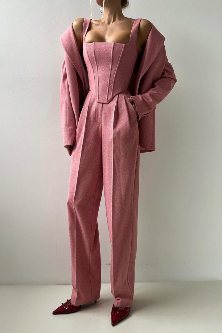 Hannah | Three-piece set with double-breasted blazer