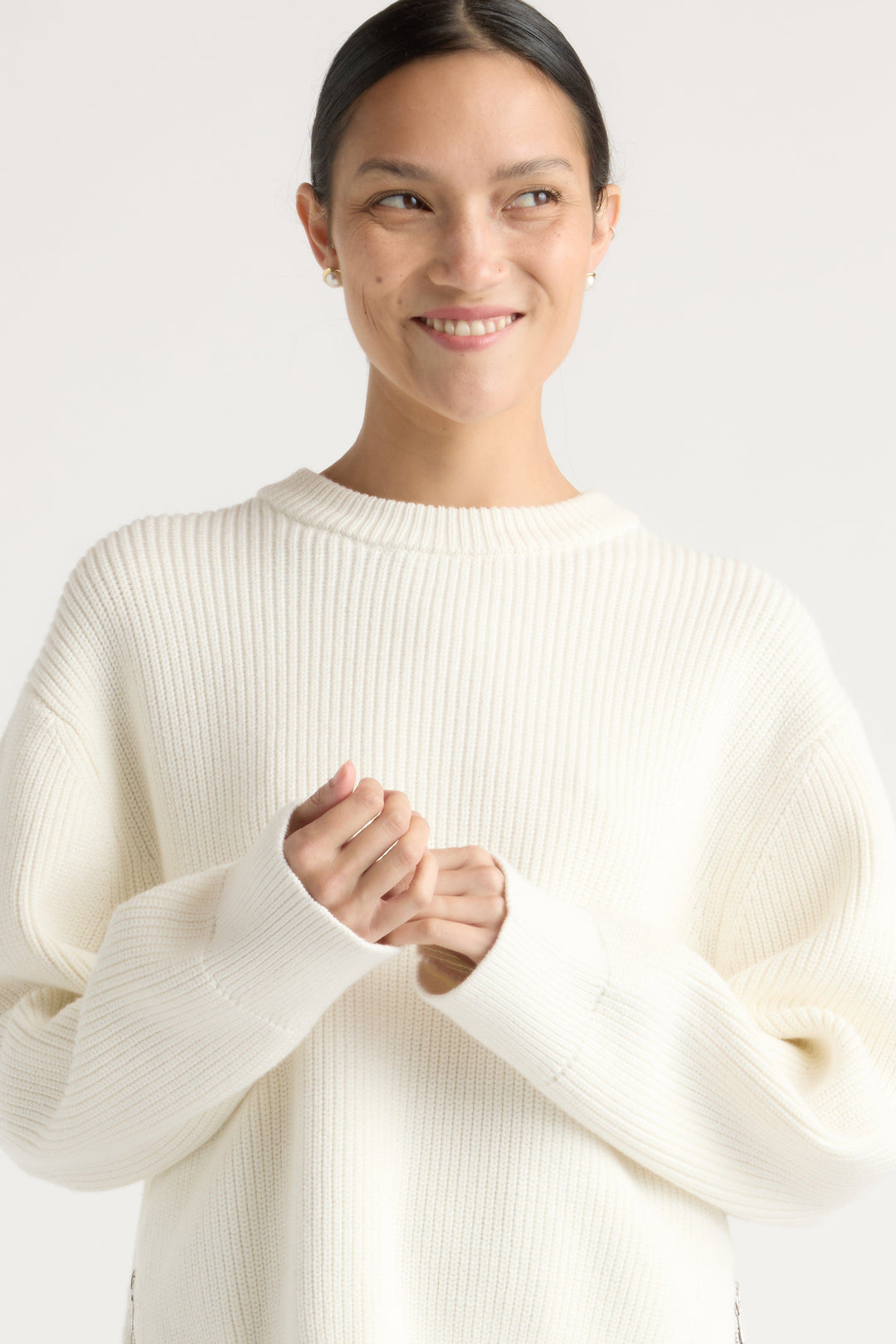 Tate - Organic Cotton Side-Zip Sweater