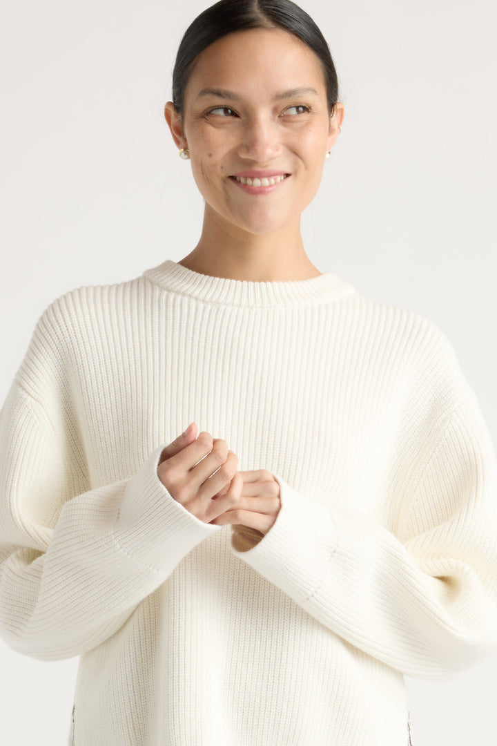 Tate - Organic Cotton Side-Zip Sweater